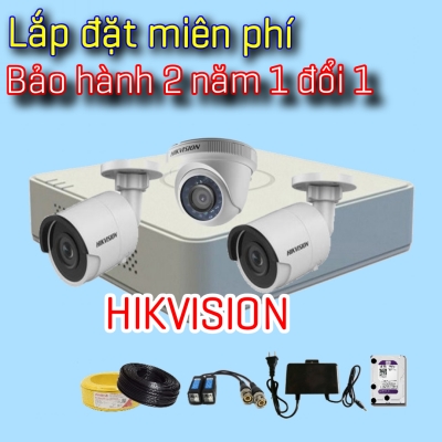 TRỌN BỘ 3 CAMERA HIKVISION
